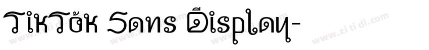 TikTok Sans Display字体转换